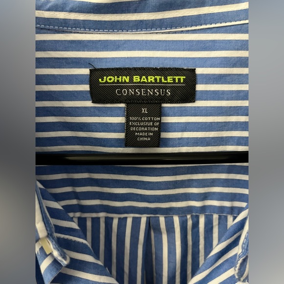 John Bartlett men’ size XL striped button down shirt - Picture 4 of 7